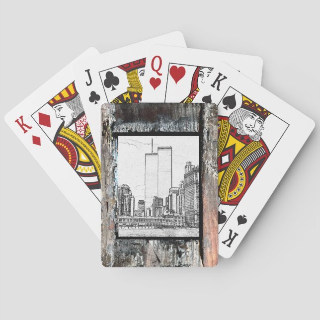 Twin Towers Poker Cards (Back)