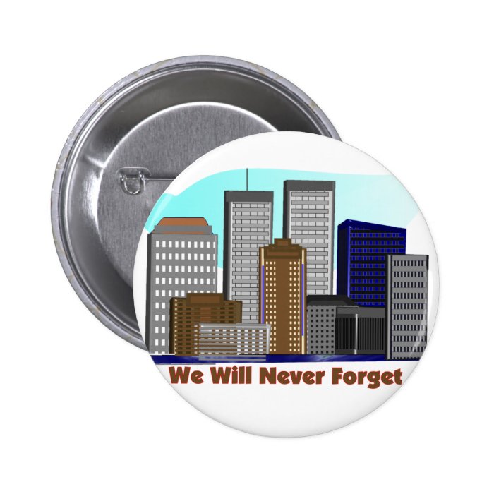 Twin towers we will never forget 911 pins