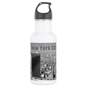 Twin towers World Trade Center NYC Water Bottle