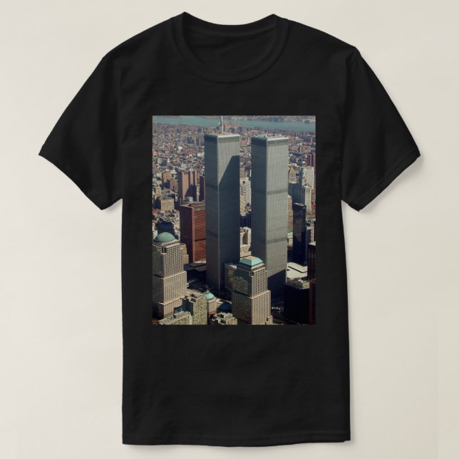 Tower Tee Shirt - Fine (Undyed) Mサイズ Twin Towers to Freedom Tower Apparel