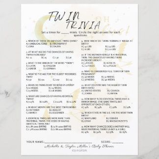 Twin Trivia Game, Oh Babies Neutral Twin Storks