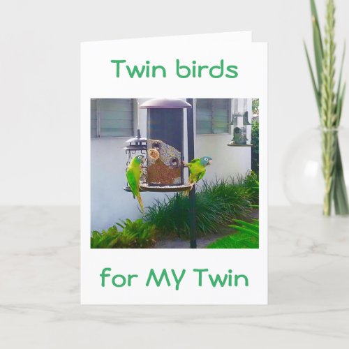 TWIN_TWIN BIRDS SING YOU HAPPY BIRTHDAY CARD