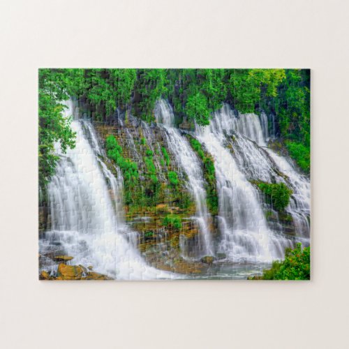 Twin Waterfalls Tennessee Jigsaw Puzzle