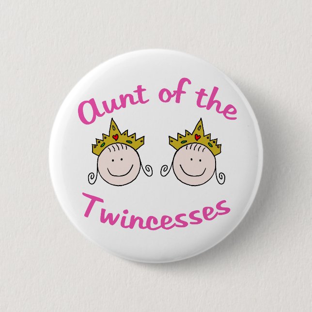 Twincess Aunt Button (Front)