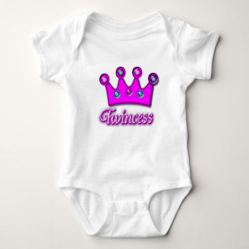 Twincess Twin Apparel Baby Bodysuit