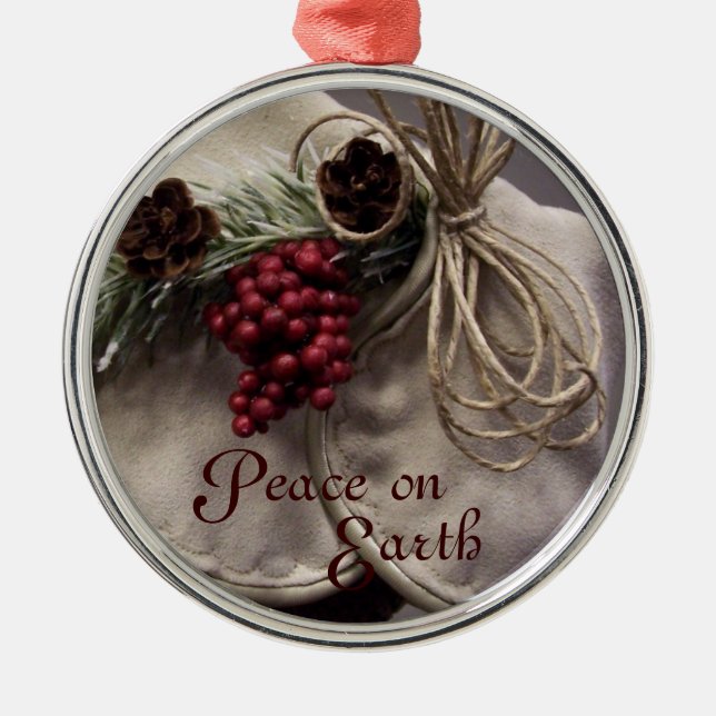 Twine and Berries Customize Ornament (Front)