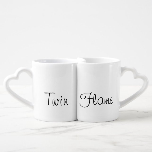 #TwinFlame Couple Mug White (Front Nesting)