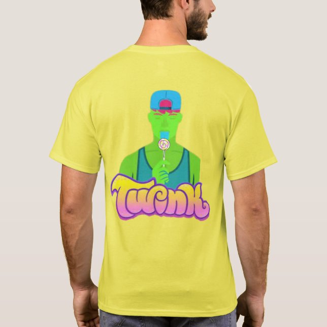 Twink-a-Licious LGBTQ+ Gay Pride T-Shirt (Back)