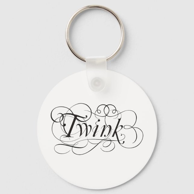 Twink calligraphic keychain (Front)