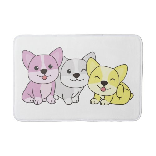 Twink Flag Corgi Pride Lgbtq Cute Dogs Bath Mat