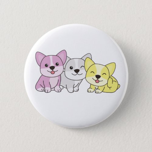 Twink Flag Corgi Pride Lgbtq Cute Dogs Button