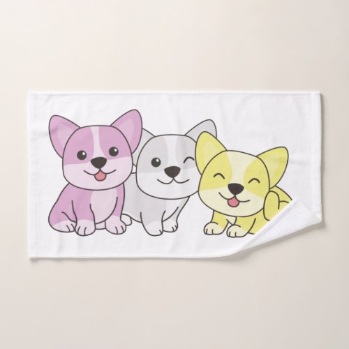 Twink Flag Corgi Pride Lgbtq Cute Dogs Hand Towel