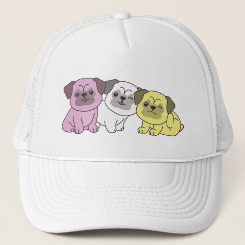 Twink Flag Pug Pride Lgbtq Cute Dogs Trucker Hat