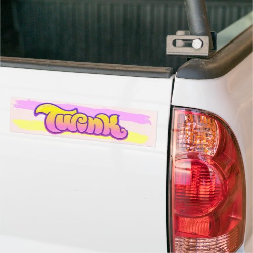TWINK LGBTQ Gay Pride Boy  Bumper Sticker