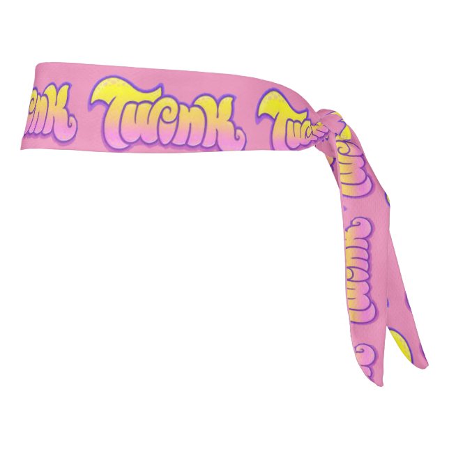 Twink Pink Pride Tie Headband (Rotate 90)