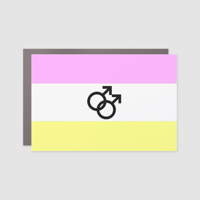 Twink Pride Flag Car Magnet (Front)