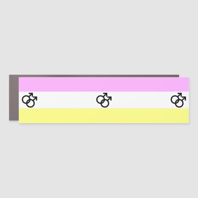 Twink Pride Flag Car Magnet (Front)