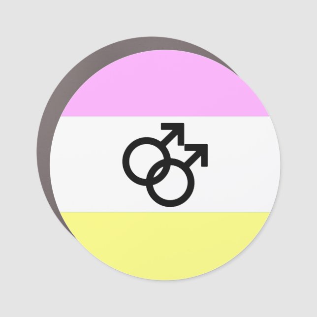 Twink Pride Flag Car Magnet (Front)