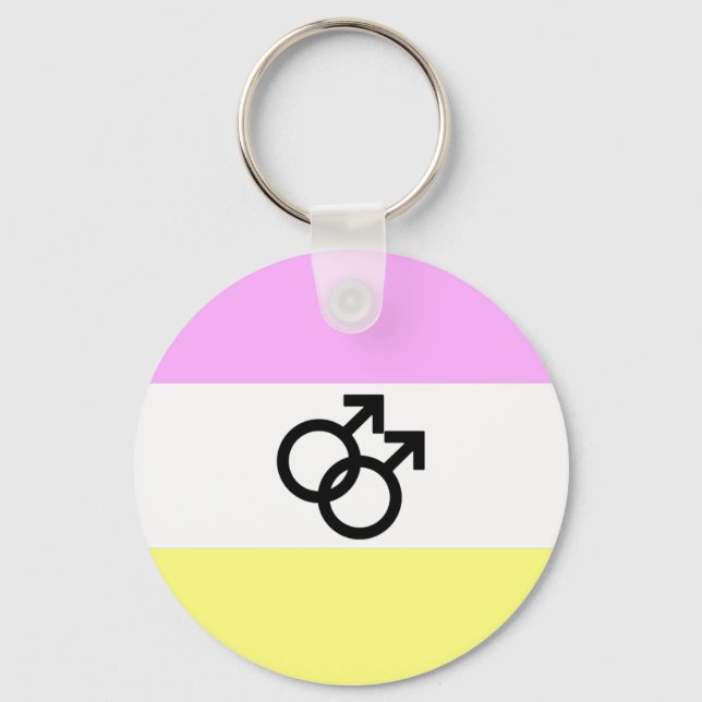 Twink Pride Flag Keychain (Front)