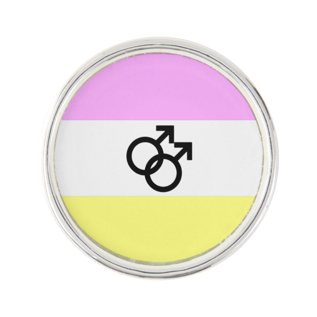 Twink Pride Flag Lapel Pin (Front)