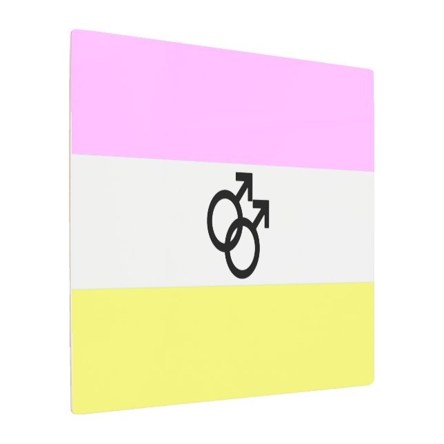 Twink Pride Flag Metal Print (Angled)