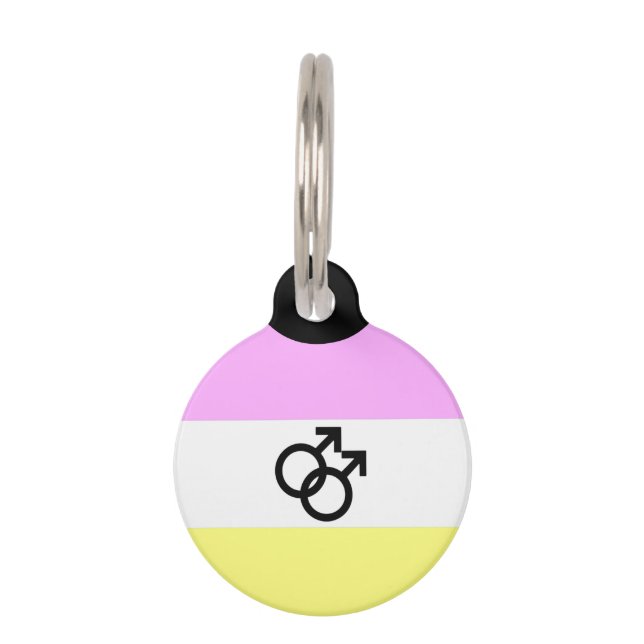 Twink Pride Flag Pet ID Tag (Front)