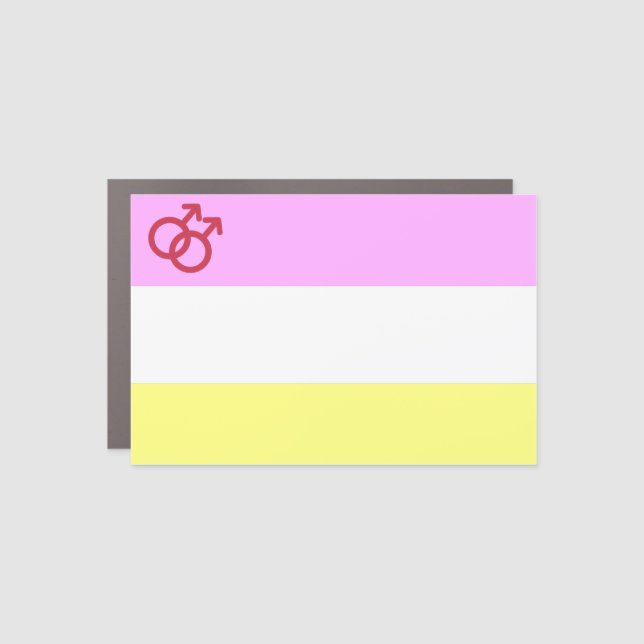 Twink Pride House Flag Car Magnet (Front)