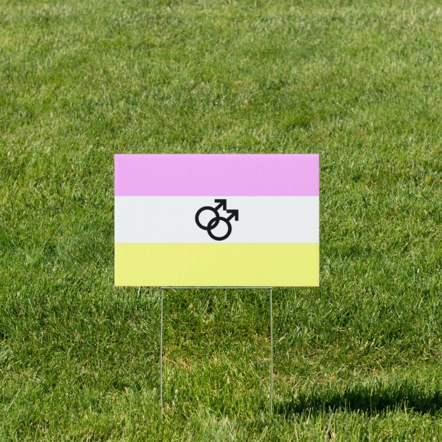 Twink Pride House Flag Sign (Insitu)