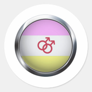 TWINK PRIDE MEDALLION CLASSIC ROUND STICKER