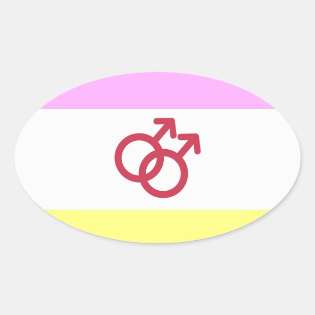 TWINK PRIDE OVAL STICKER (Front)