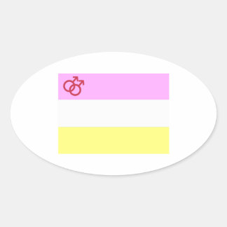Twink Pride Oval Sticker