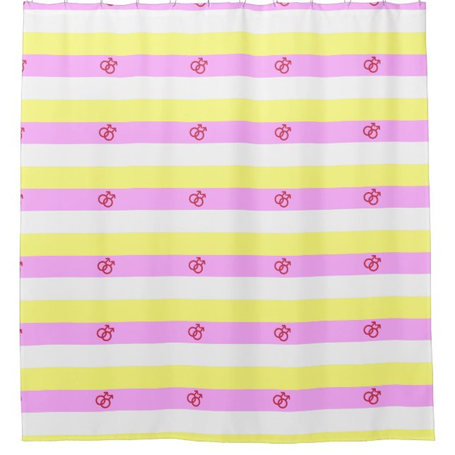 Twink Pride Shower Curtain (Front)