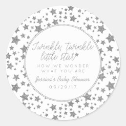Twink, Twinkle Little Star Baby Shower Favor Classic Round Sticker