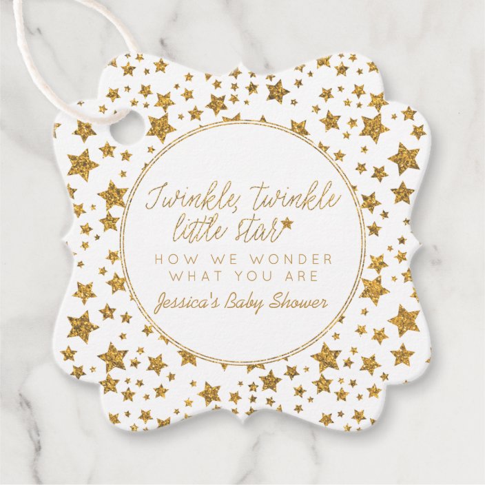 Twink Twinkle Little Star Baby Shower Favor Tags Zazzle Com