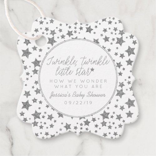 Twink Twinkle Little Star Baby Shower Favor Tags