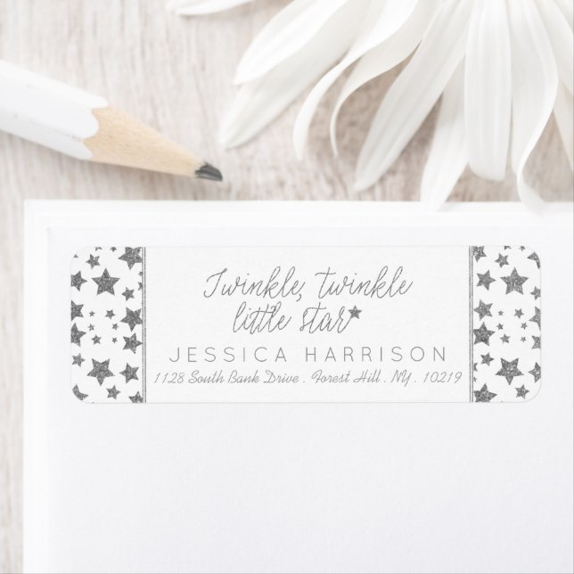 Twink, Twinkle Little Star Baby Shower Label (Insitu)