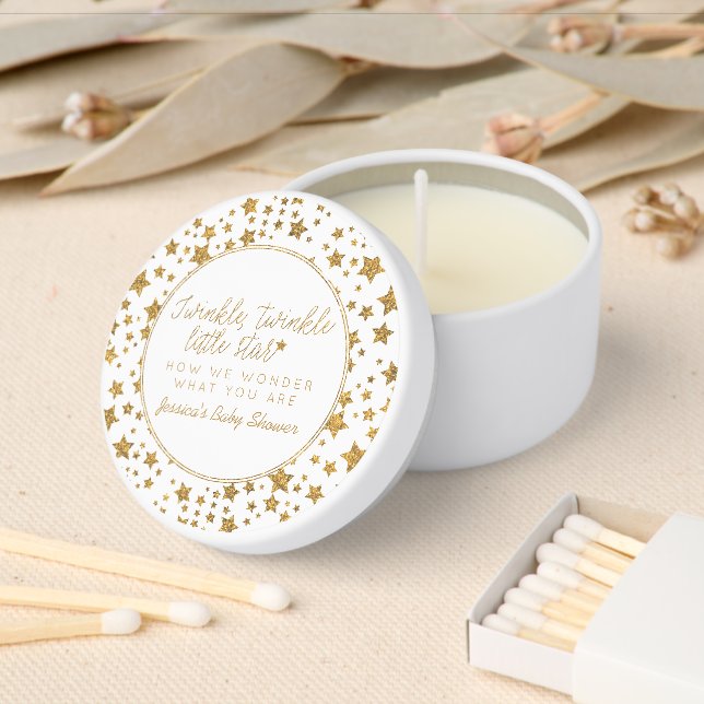 Twink, Twinkle Little Star Baby Shower Mini Candle Favors (Insitu)
