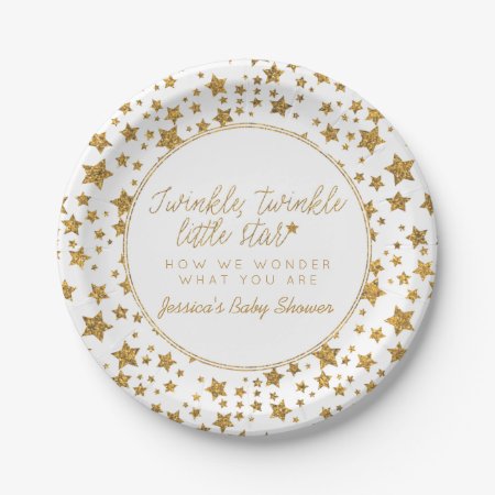Twink, Twinkle Little Star Baby Shower Paper Plates