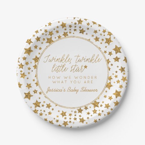 Twink Twinkle Little Star Baby Shower Paper Plates