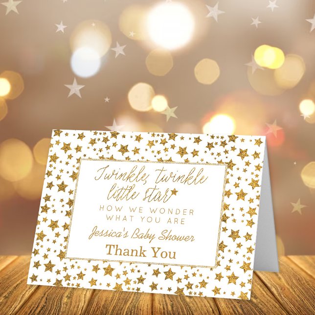 Twink, Twinkle Little Star Baby Shower Thank You Card (Creator Uploaded)