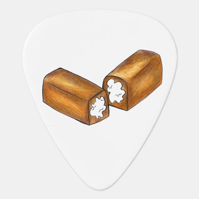 Twinkie Cream-Filled Snack Cake Junk Food Foodie Guitar Pick (Front)