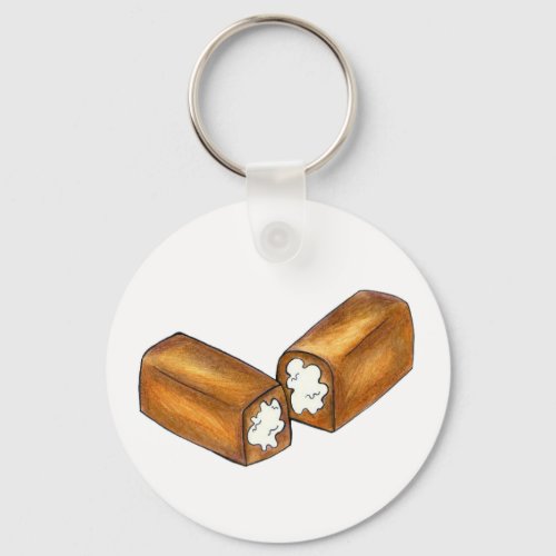 Twinkie Cream_Filled Snack Cake Junk Food Keychain