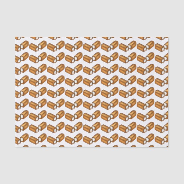 Twinkie Cream-Filled Snack Cake Junk Food Print Tissue Paper (Front)