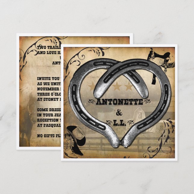 Twinkie's Wedding Invitations (Front/Back)