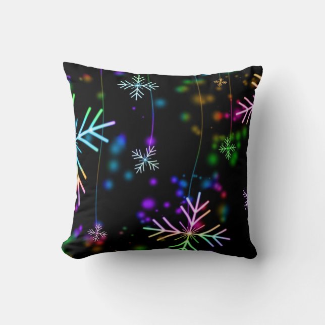 Twinking lights throw pillow. throw pillow (Front)