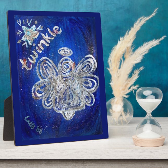 Twinkle Angel Art Painting Gift Plaque (Side)