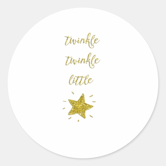 Twinkle Classic Round Sticker (Front)