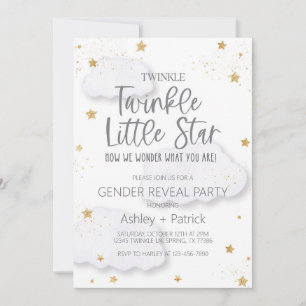 Twinkle Gender Reveal Invitation