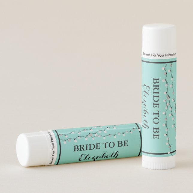 Twinkle Glam Celebration Bride To Be Shower Party Lip Balm (Front)