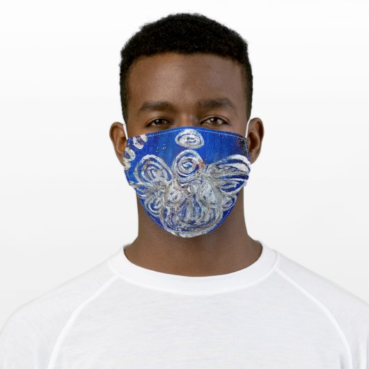 Twinkle Guardian Angel Art Custom Face Masks (Worn)